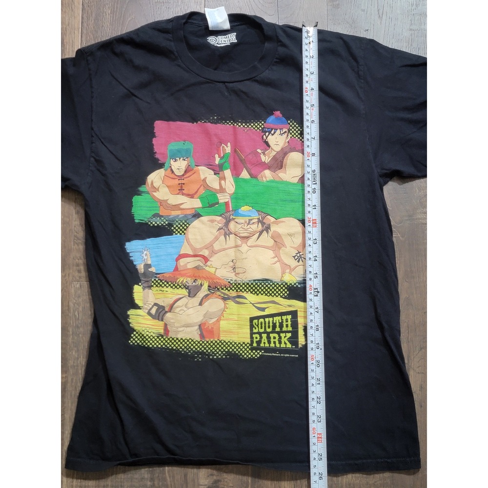 South Park T Shirt Comedy Central Anime Style Cartoon Characters Black Size M